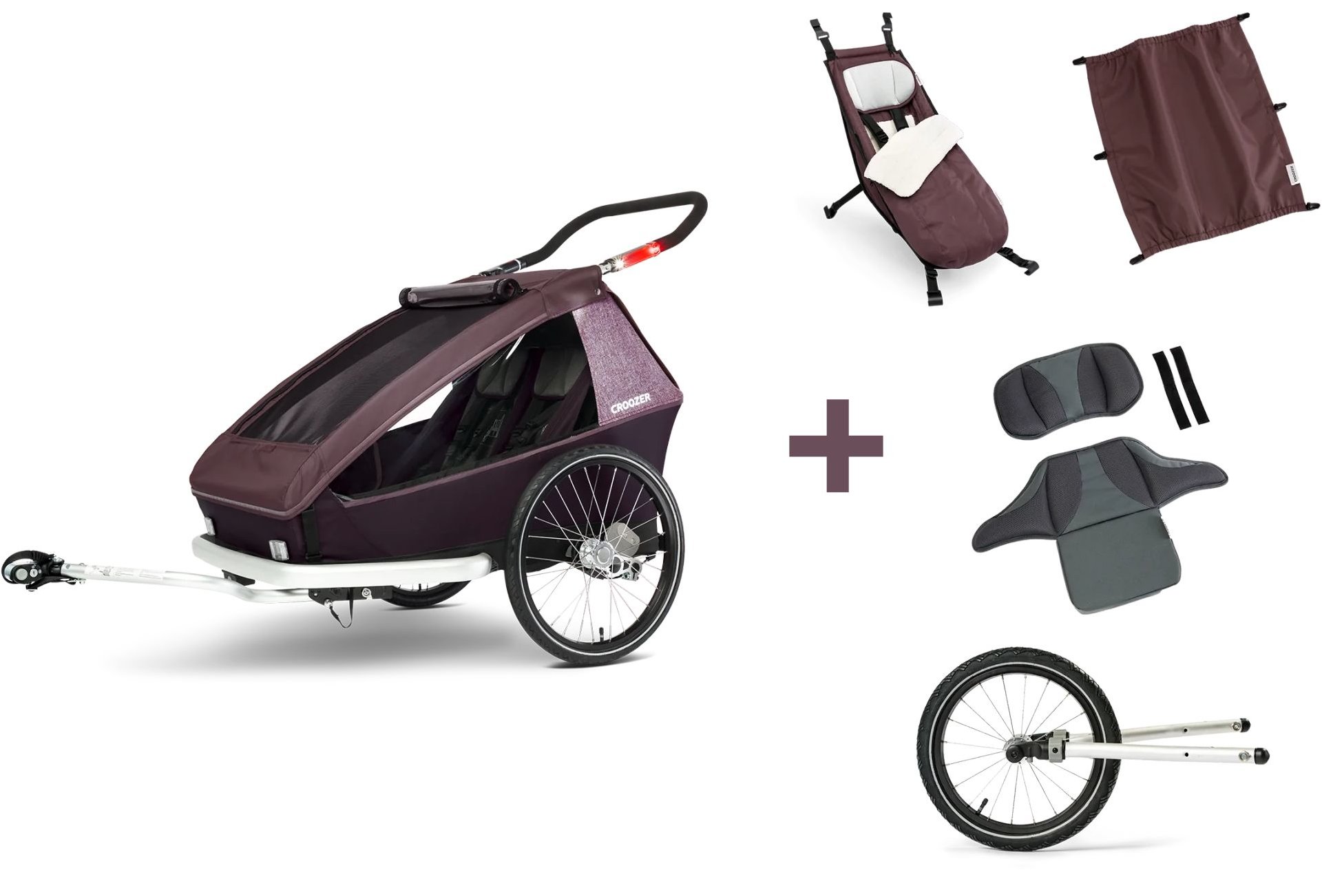 Croozer Kid Vaaya 2, Allseason-Geschwisterbundle – Bild 6