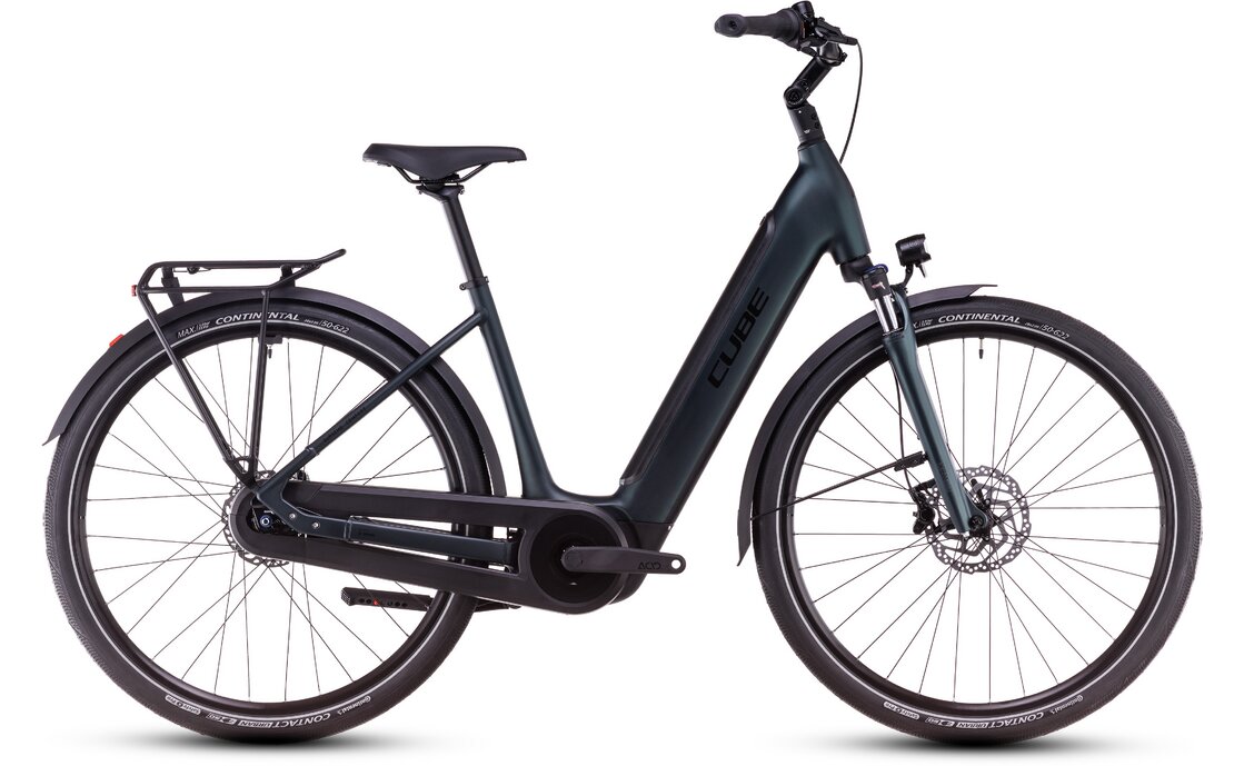 Cube Supreme RT Hybrid Comfort EX 500 - 500 Wh - 28 Zoll - Tiefeinsteiger - 2025 - Grün