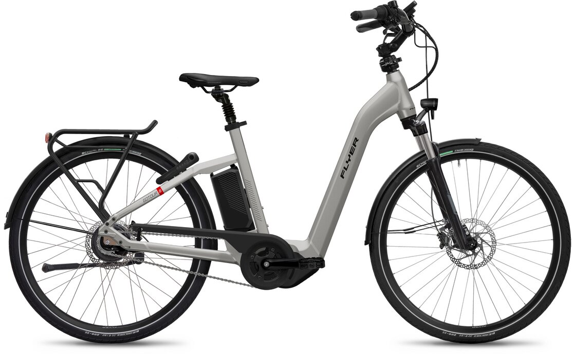 Flyer Gotour5 5.00 - D0 - 630 Wh - 28 Zoll - Tiefeinsteiger - Aktion - Silber